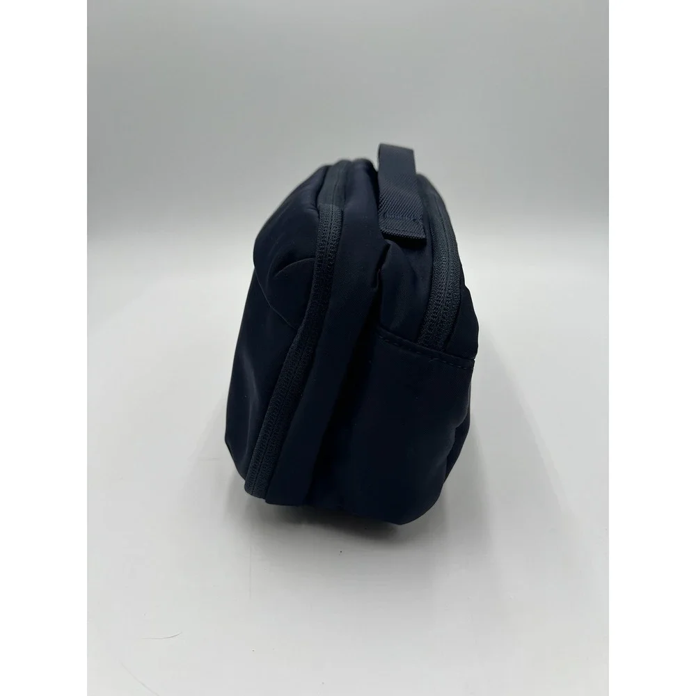 Lands' End Navy Toiletry Travel Bag Organizer Cosmetic Case Nylon
